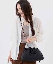 CHAIN E/W DRAWSTRING BAG ミッドナイトキルトチェーン