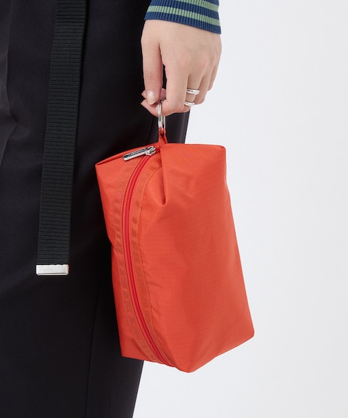 LARGE ZIP POUCH オータムオレンジ