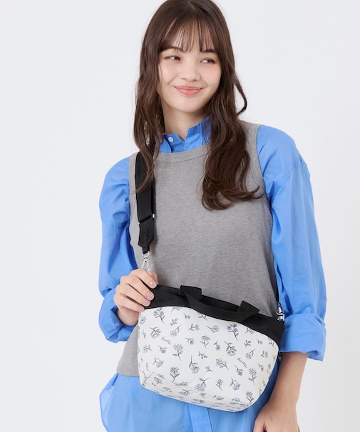 SMALL BUCKET TOTE インクスケッチドフローラルアイボリー
