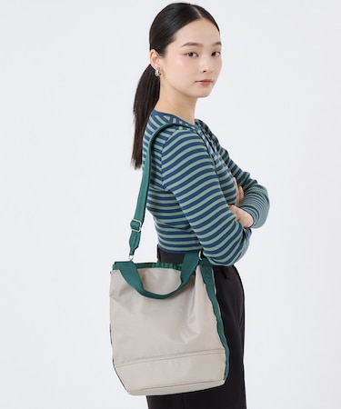 CONVERTIBLE BUCKET BAG ドリフトストーン/エデングリーン