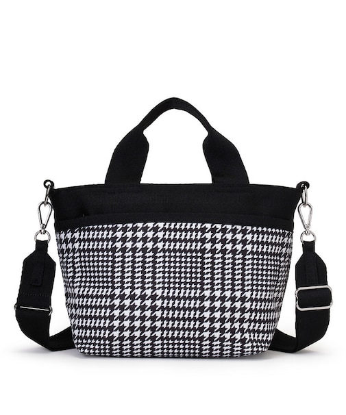 SMALL BUCKET TOTE シティハウンドトゥース
