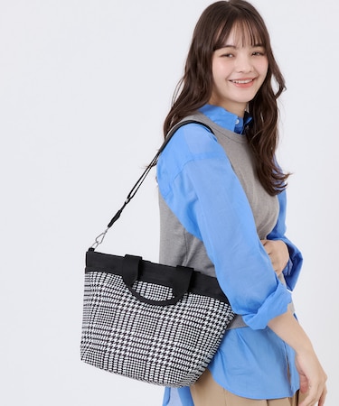 BUCKET TOTE シティハウンドトゥース
