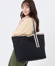 LG HANDLE ADJ TOTE ブラック/ブラックベージュウェビング