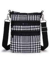 3 ZIP CROSSBODY シティハウンドトゥース