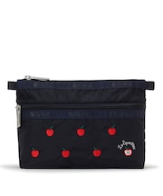 COSMETIC CLUTCH レッドアップルエンブロイダリー