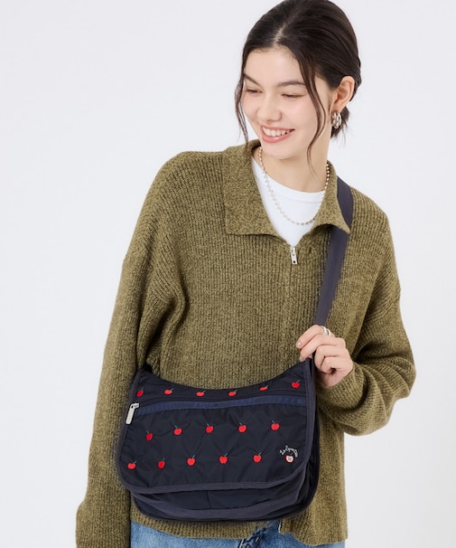 CLASSIC HOBO レッドアップルエンブロイダリー