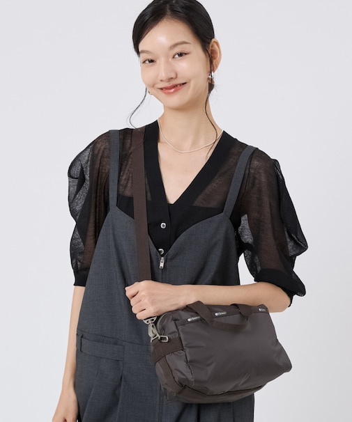 SMALL UPTOWN SATCHEL ダークチョコレートC