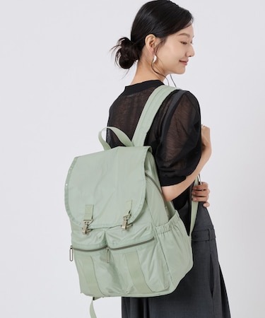 【Essential Collection×Naoko Okusa】MODERN FLAP BACKPACK3 グリーンカーキC