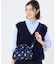 【LeSportsac×Miffy】ROUND SM SATCHEL ミッフィーネイビーポルカドット