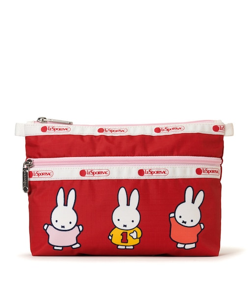 【LeSportsac×Miffy】COSMETIC CLUTCH ミッフィーアンドフレンズレッド