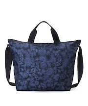 DELUXE EASY CARRY TOTE ボーホーペイズリーネイビー