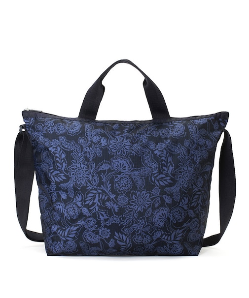 DELUXE EASY CARRY TOTE ボーホーペイズリーネイビー
