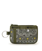 【LeSportsac×PEANUTS】KEY CARD HOLDER ピーナッツ バンダナパーティー グリーン