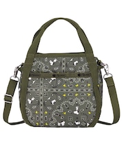 【LeSportsac×PEANUTS】SMALL JENNI ピーナッツ バンダナパーティー グリーン