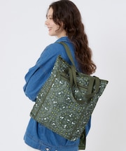 【LeSportsac×PEANUTS】EVERYDAY TH BACKPACK ピーナッツ バンダナパーティー グリーン