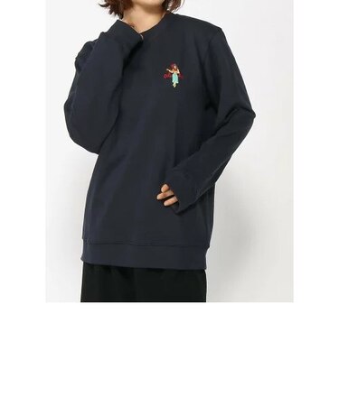 裏毛ﾜﾝﾎﾟｲﾝﾄ刺繍ﾄﾚｰﾅｰ