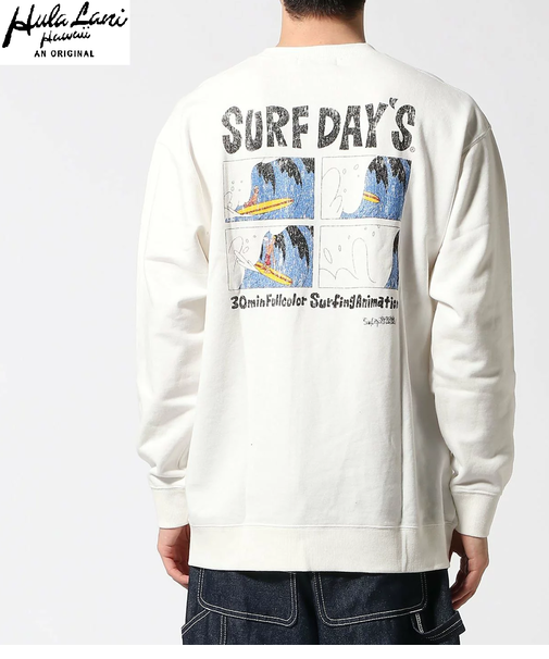 COMIC裏毛プリント トレーナー