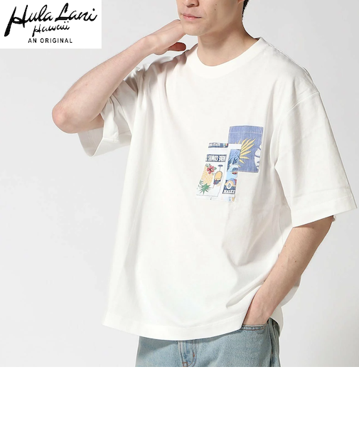 綿ｱﾛﾊ SSﾎﾟｹｯﾄBIG TEE