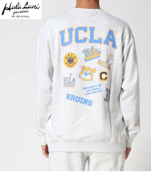 UCLA裏毛ﾌﾟﾘﾝﾄ ﾄﾚｰﾅｰ
