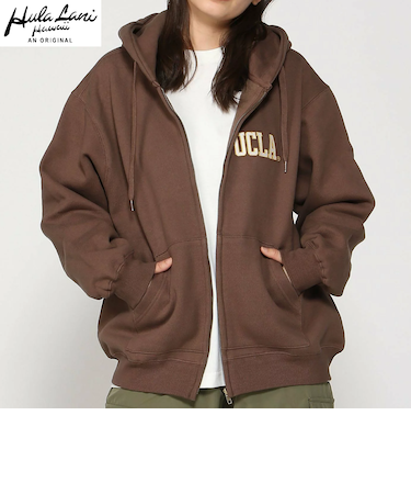 UCLA裏毛裏起毛ZIP PK