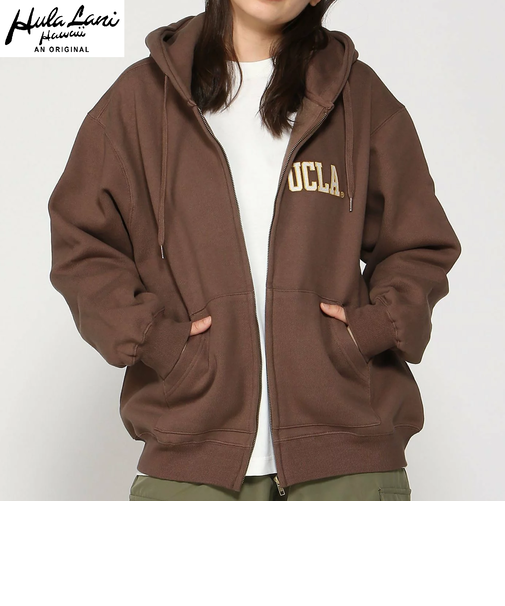 UCLA裏毛裏起毛ZIP PK
