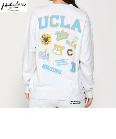 UCLA裏毛ﾌﾟﾘﾝﾄ ﾄﾚｰﾅｰ
