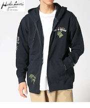 裏毛 刺繍ZIPパーカー