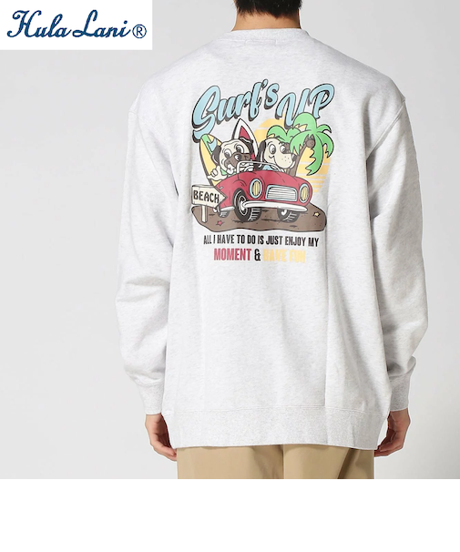 裏毛 ﾌﾟﾘﾝﾄ ﾄﾚｰﾅｰ