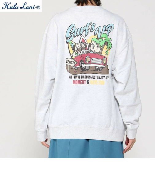 裏毛 ﾌﾟﾘﾝﾄ ﾄﾚｰﾅｰ