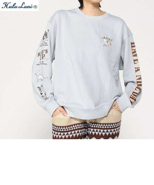 裏毛 ﾌﾟﾘﾝﾄ ﾄﾚｰﾅｰ