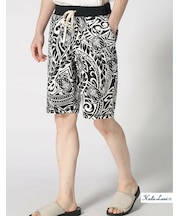 TC裏毛 総柄 ｼｮｰﾂ