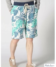 TC裏毛 総柄 ｼｮｰﾂ