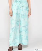 綿ｱﾛﾊ 総柄 ﾛﾝｸﾞﾊﾟﾝﾂ