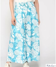 ｻﾏｰ天竺 総柄ﾛﾝｸﾞﾊﾟﾝﾂ