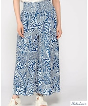 ｻﾏｰ天竺 総柄ﾛﾝｸﾞﾊﾟﾝﾂ