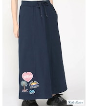 裏毛ﾜｯﾍﾟﾝ風刺繍ｽｶｰﾄ