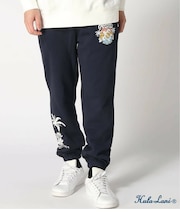 裏毛ﾌﾟﾘﾝﾄ ﾛﾝｸﾞﾊﾟﾝﾂ