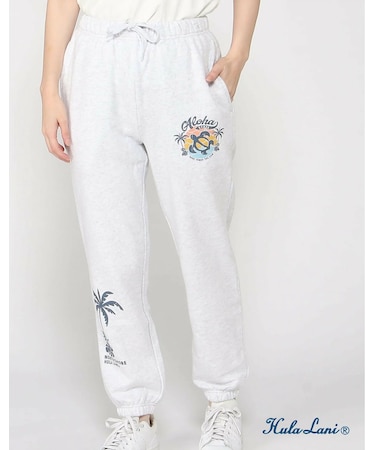 裏毛ﾌﾟﾘﾝﾄ ﾛﾝｸﾞﾊﾟﾝﾂ