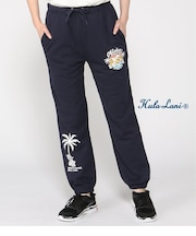 裏毛プリント ロングパンツ