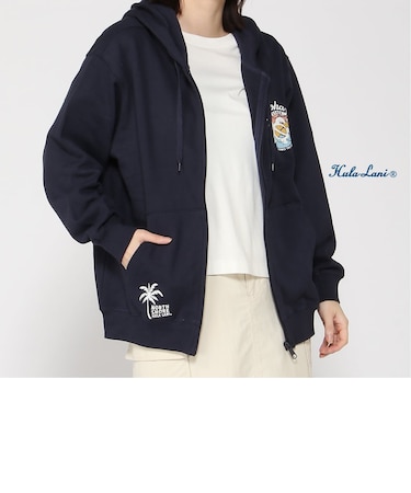 裏毛ﾌﾟﾘﾝﾄ ZIP ﾊﾟｰｶｰ