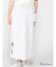 裏毛ﾌﾟﾘﾝﾄ ﾛﾝｸﾞｽｶｰﾄ