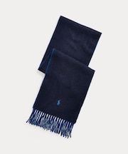 リバーシブル ウールブレンド マフラー