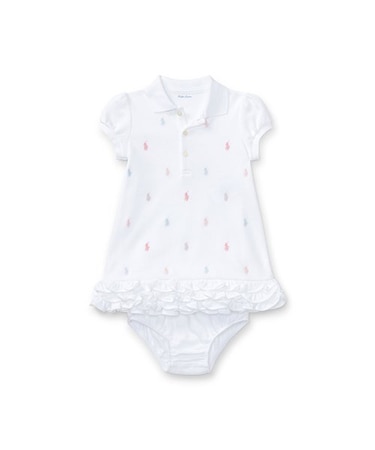 (ベビー)ラッフルド ポロ ドレス＆ブルマー