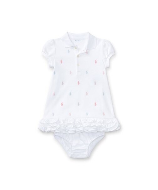 (ベビー)ラッフルド ポロ ドレス＆ブルマー