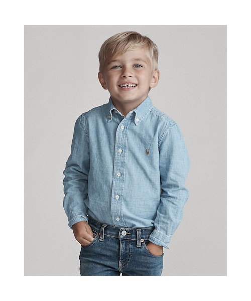 ラルフローレン メキシコ　シャンブレー　シャツ POLO RALPH LAUREN ラルフローレン シャンブレーシャツ 長袖