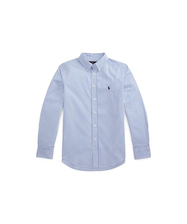 (ボーイズ 8才~20才)ストライプド コットン ポプリン シャツ