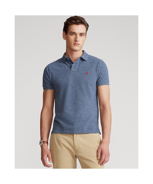 カスタム スリム フィット メッシュ ポロ シャツ｜ポロ ラルフ
