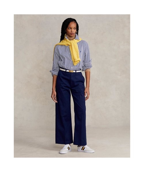 新品　25SS　ポロバイラルフローレン Ricky ワイドレッグクロップパンツ Polo Ralph Lauren Ricky ワイドレッグクロップパンツ ポロ