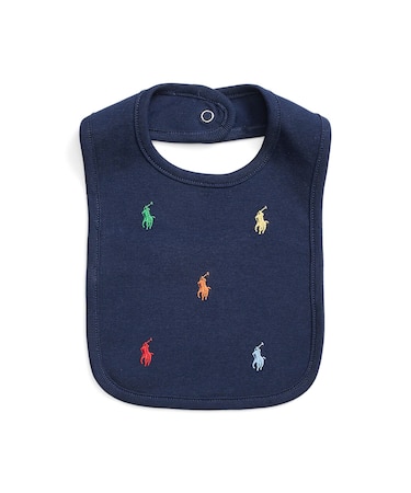 (ベビー)Polo ポニー コットン インターロック ビブ