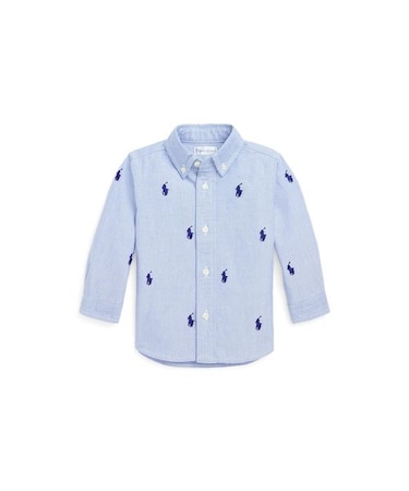 (ベビー)Polo ポニー コットン オックスフォード シャツ